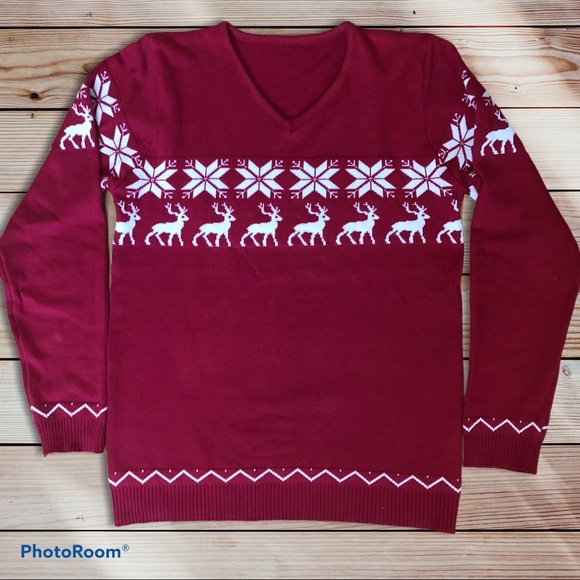 Other - MEN’S VNECK NORDIC SWEATER